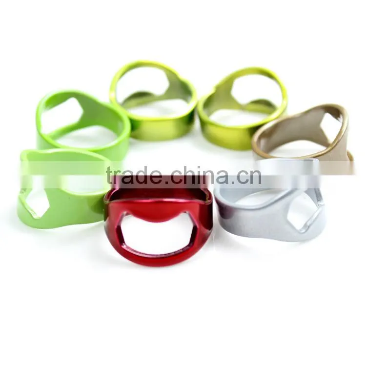 Fashion metal finger ring bottle opener