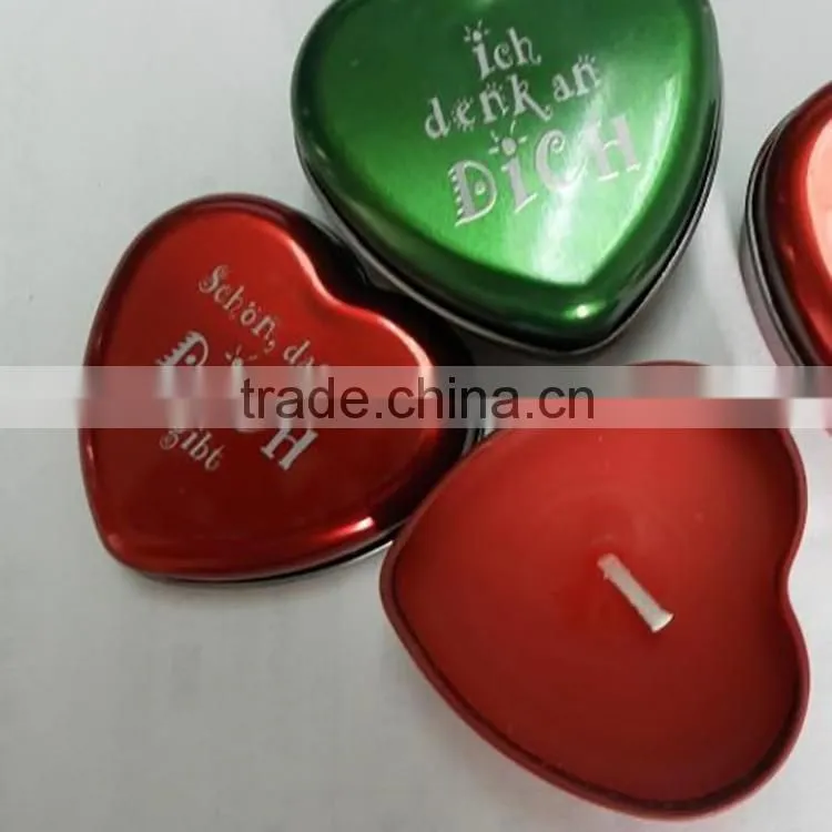 heart shape scented tea light candles/votive candles