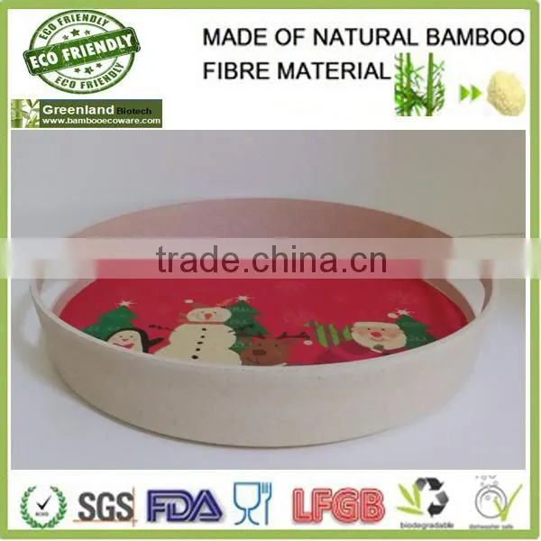factory wholesale decaled square tray made of bamboo fibre eco friendly, bamboo tray for party holding food and drink