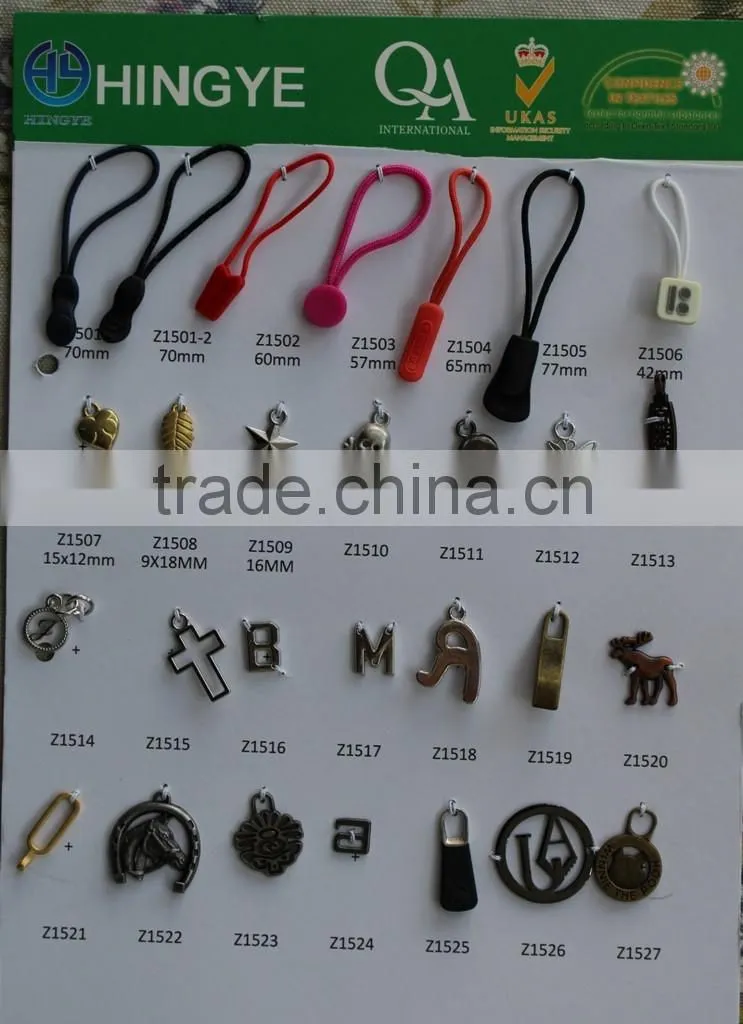 Zinc Alloy Metal Zippler Puller --- Z1513