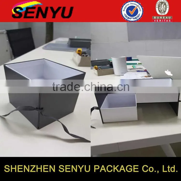 Luxury Customized Paper Cardboard Gift Box with Ribbon Closure