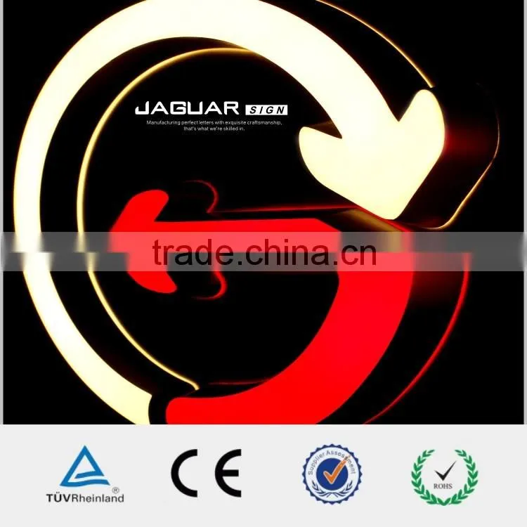 top quality outdoor usage changeable acrylic moving led illuminous letters sign