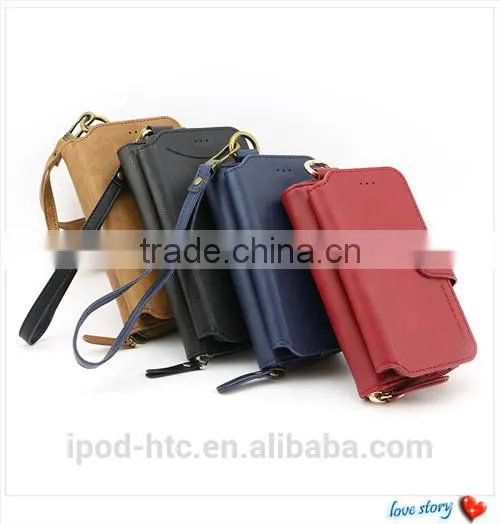 Wallet Style Leather Phone Case With Card Slots For Iphone 6 Plus