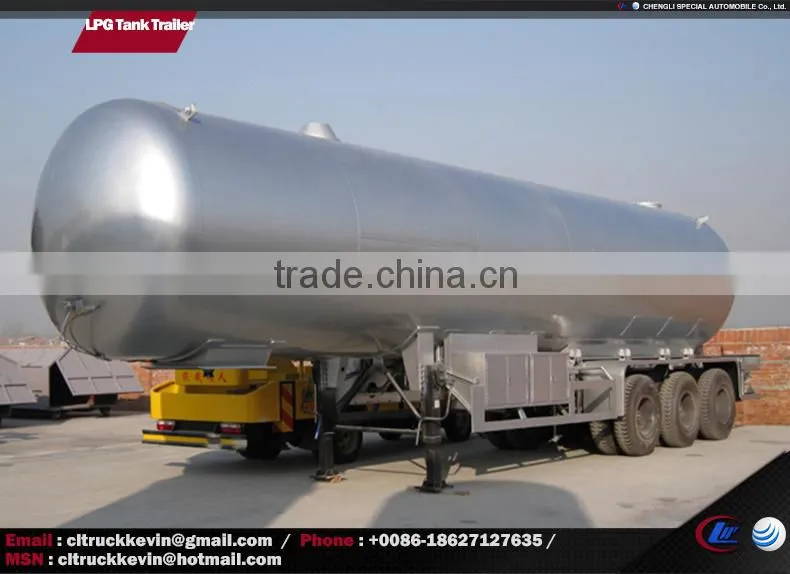 25 Tons 50m3 Propane, LPG Gas Tank Trailer
