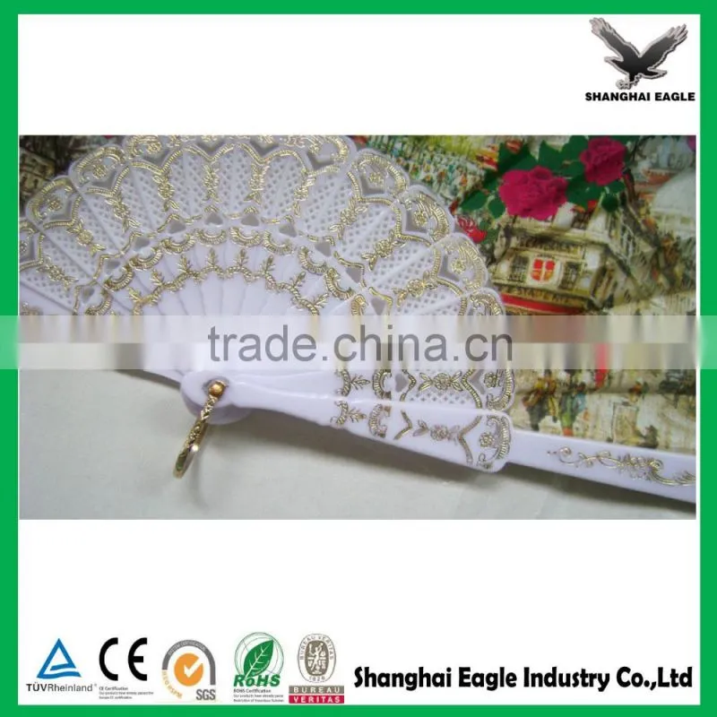 Wholesale printed custom nylon folding fan