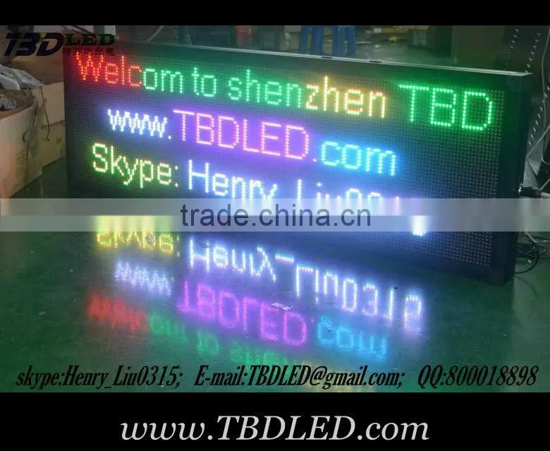P10 Factory supply high quality full color led display sign
