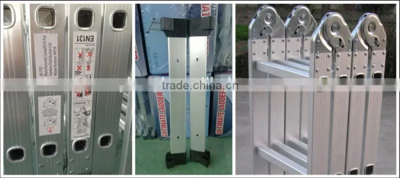 Industrail or domestic aluminium retractable aluminium rust-proof ladder ladder AY-403 with en131