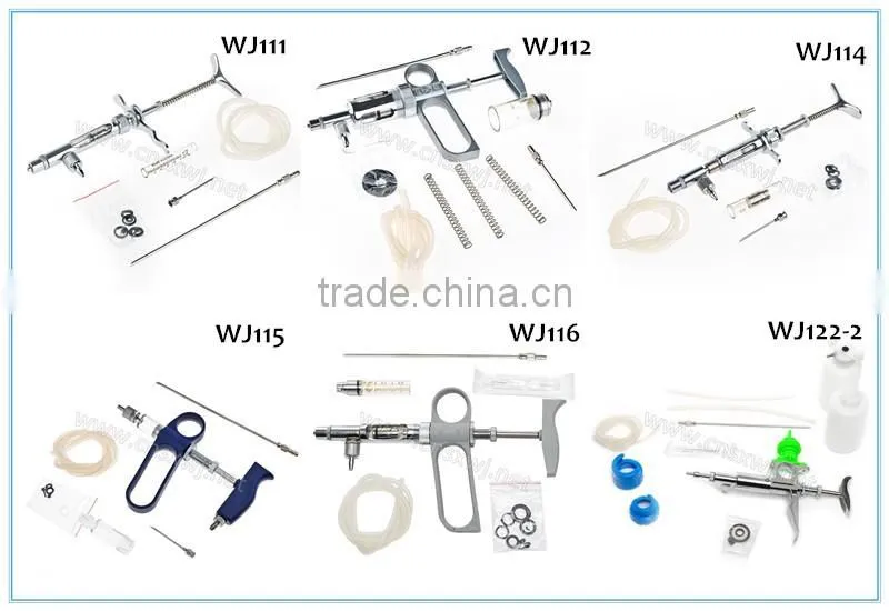 Glass Tube With Copper Piston For Continuous Injector