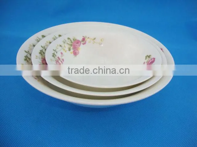 2015 new products porcelain material colorful soup bowls