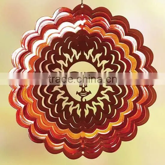 Garden Decoration Metal 3D Wind Spinner,Decorative Wind Spinner
