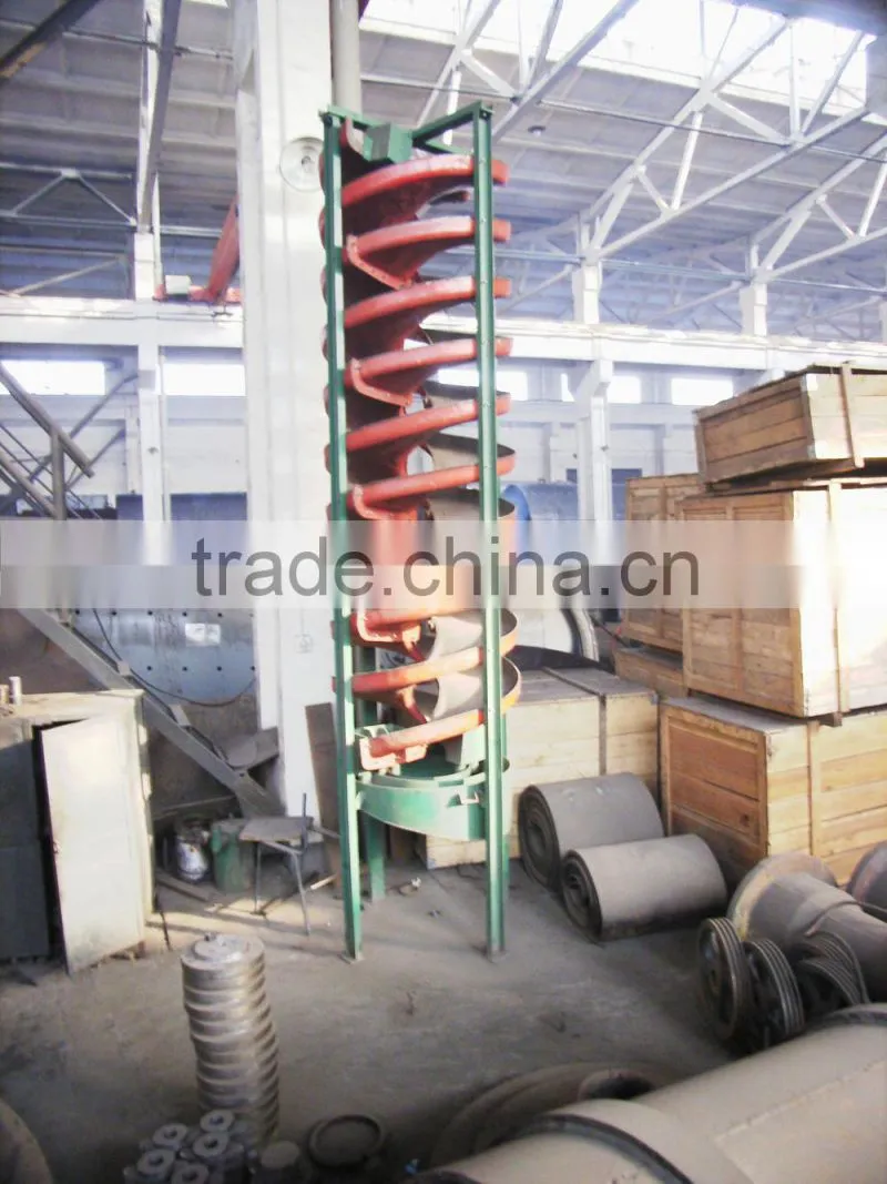 Tungsten spiral chute for gold/tin/iron
