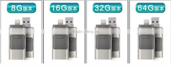 3 IN 1 100% real capacity aprroved MFI certification usb 3.0 custom Ultra Slim cheap mini 16GB 32gb 64GB U Disk usb flash drive