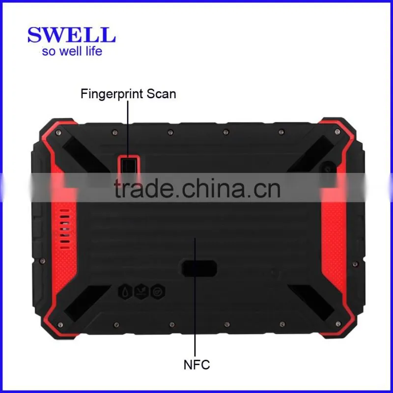 gyroscope ip67 1G+16G 8inch T82 15000Mah Battery rugged tablet with fingerprint reader