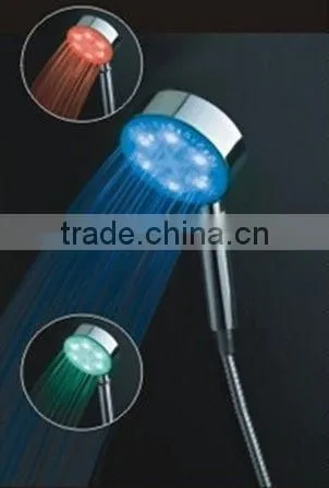 LED light shower head LED shower faucet temperature control shower head colorful rain shower LED hand showers