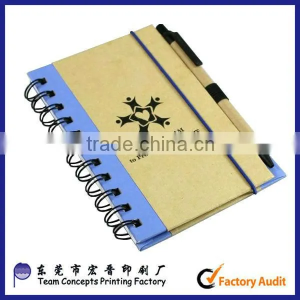 PP/PVC spiral school exercise notebook