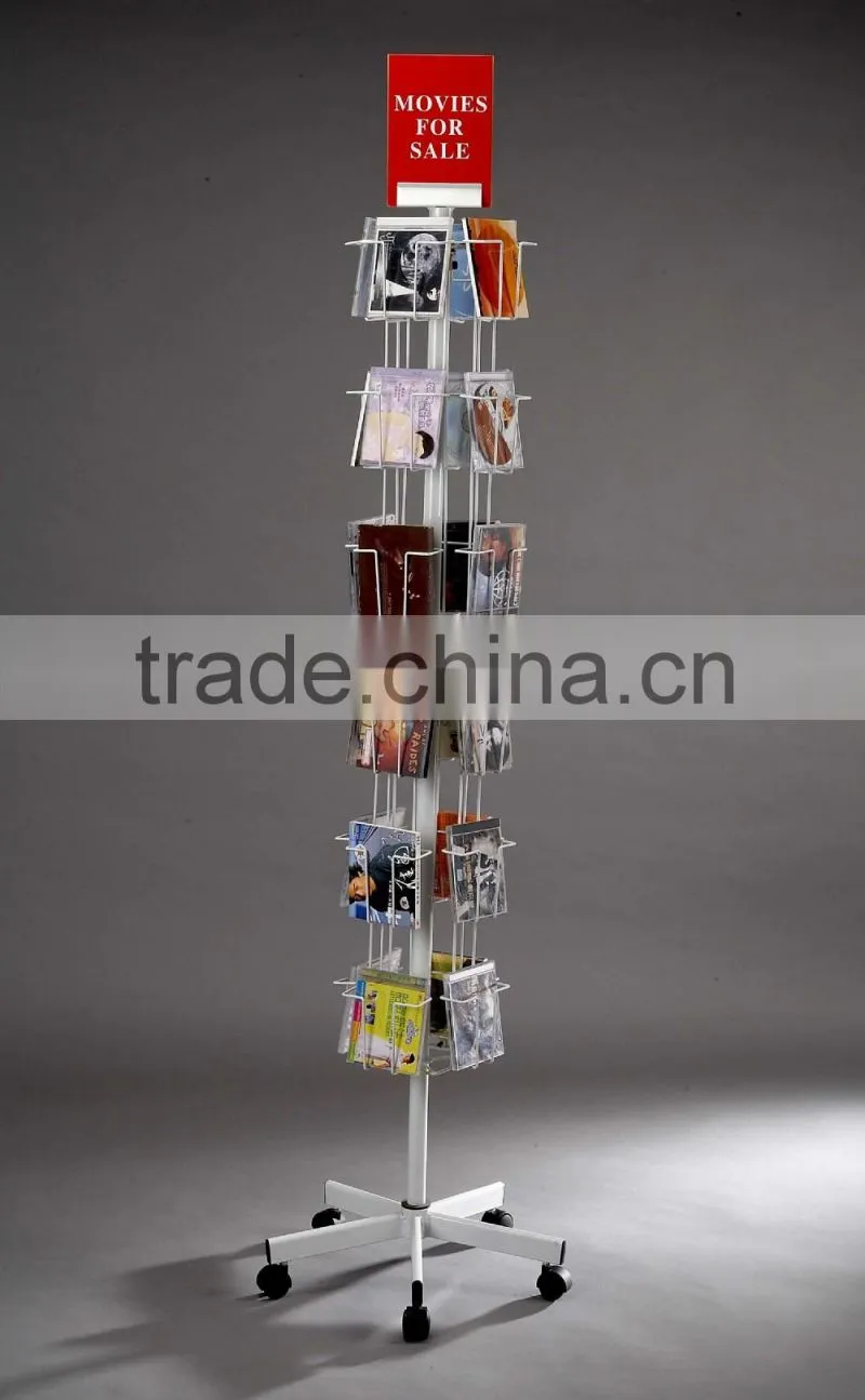 wire cd display rack for shop selling