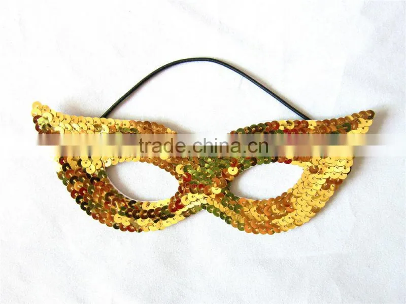 Sequin eye mask