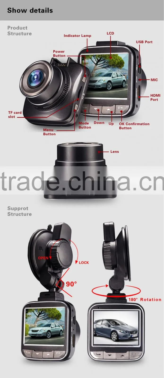 2016 hot sales driver recorder hd car dvr camera full hd 1080p car camera dvr video recorder