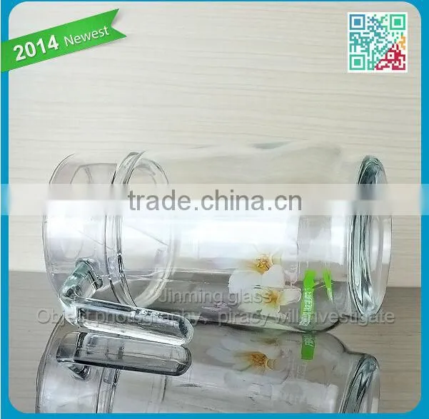 wholesale glass tea set with decal