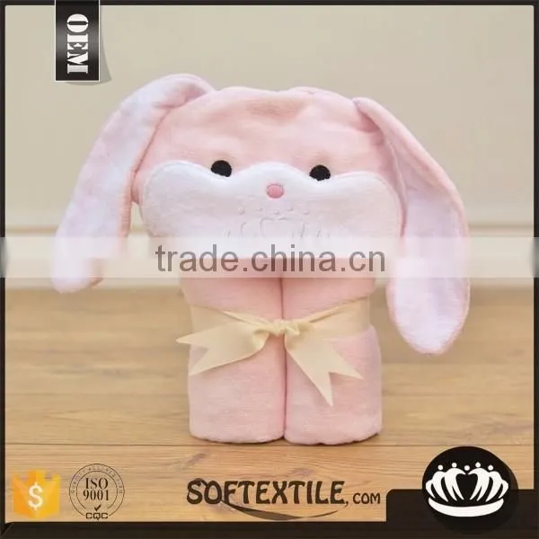 2016 good quality soft microfiber baby hooded towel