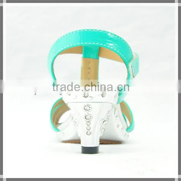2014 new model china wholesale kids high heel sandals for girls