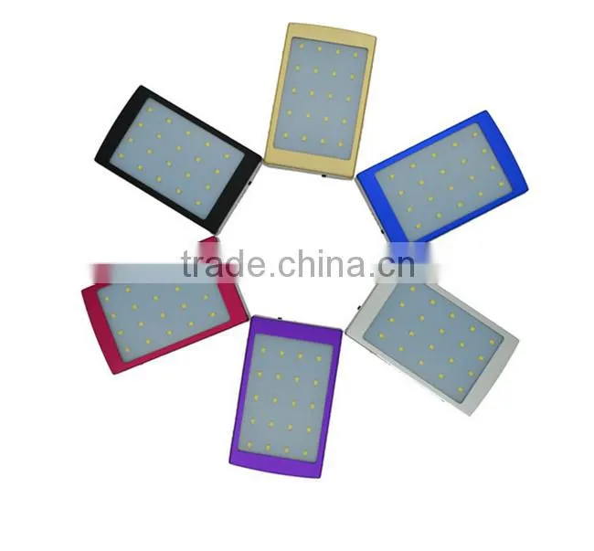 Portable Waterproof External Mobile Solar Power Bank with Build-in Flashlight For Outdoor