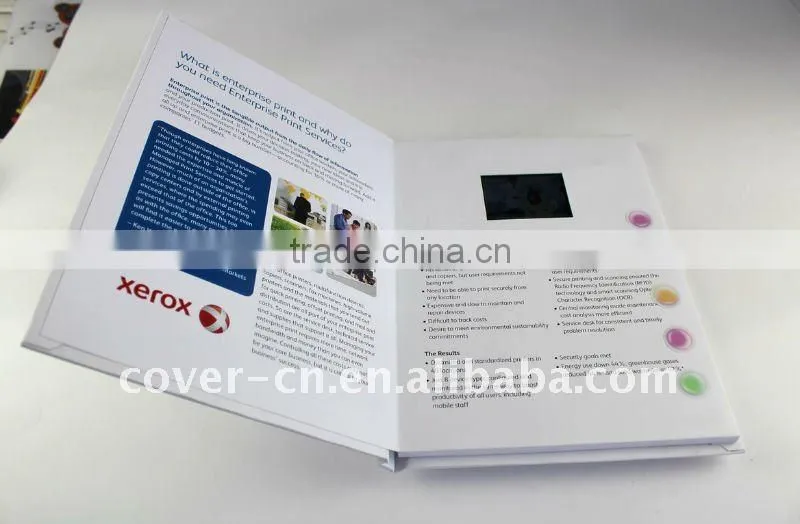 video greeting gifts booklet for advertiser /LCD booklet