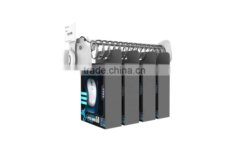 2014 Showhi new self-dispensing spiral hooks for security display LSD03AP-L15/L20/L35