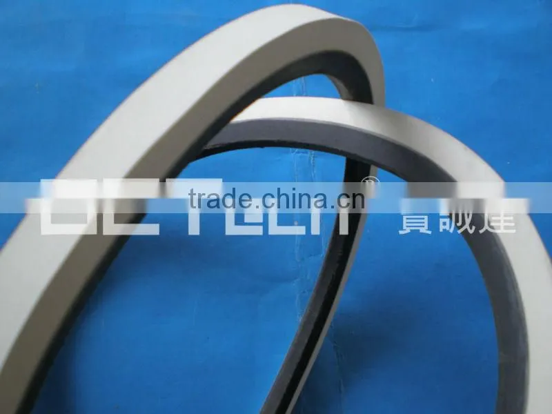Rubber V-belt with white rubber