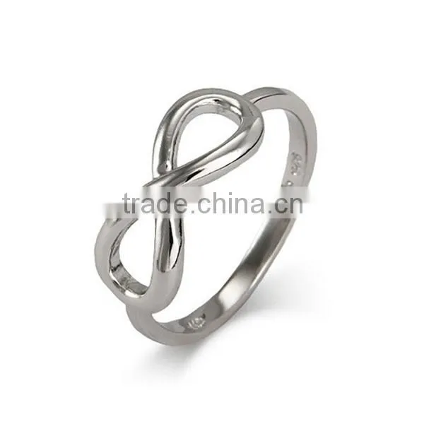 Popular style infinity gilded ring-925 sterling silver