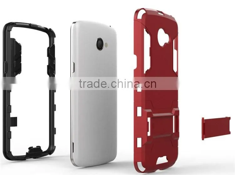 2 in 1 Kickstand Hybrid Armor Iron Man Cell Phone Case For LG K5