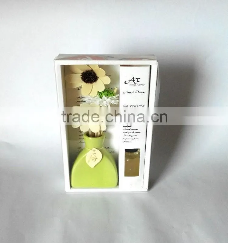 Green Ceramic Flower Fragrance Diffuser For Wholesale