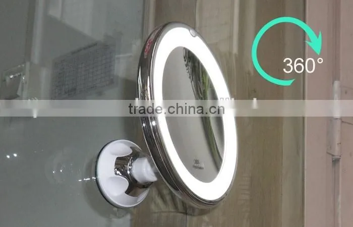 Adjustable Makeup Mirror LED Lighted Vanity Bathroom Mirror Sensitive button