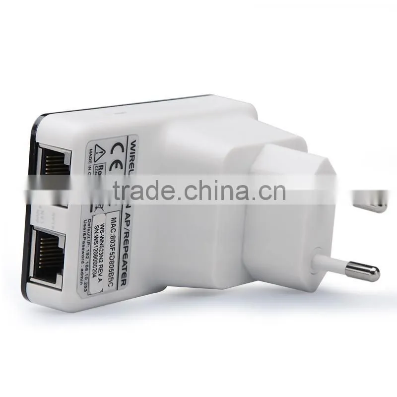Wireless-N Router AP Repeater Booster WIFI Amplifier LAN Client Bridge IEEE 802.11 b/g/n 300Mbps EU Plug Adapter