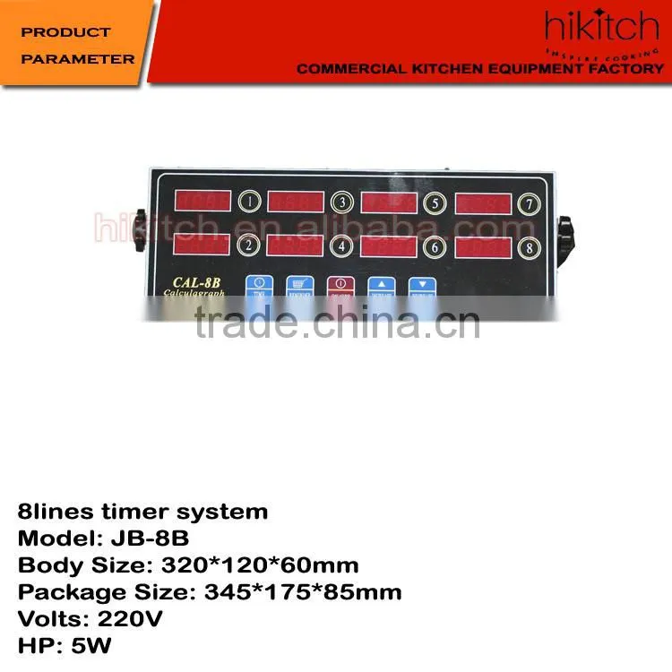 Acrylic body 8 gate kitchen digital timer