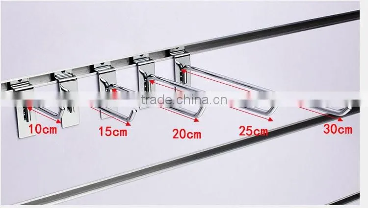 Supermarket Metal Hooks for MDF Board Chrome Hooks For Display