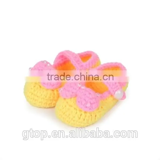 Wholesale Baby Handmade Crochet Shoes Supplier for 1-10 months old S-0006