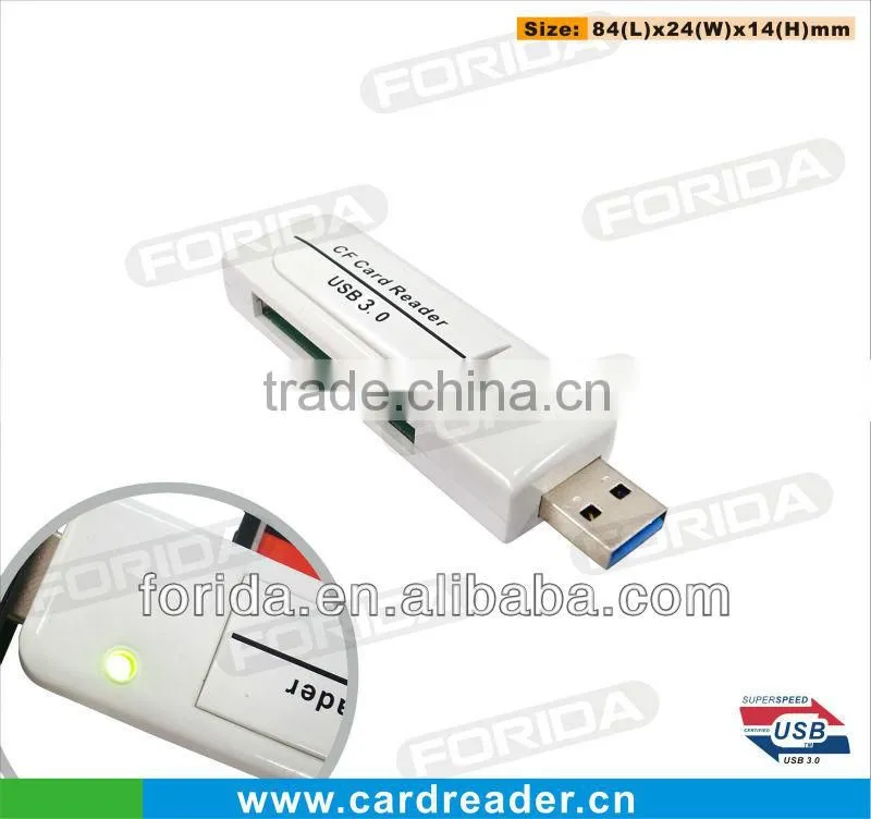 slim&pocket size private moudle single CF external USB 3.0 card reader ,