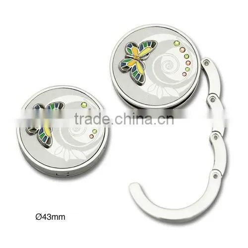 Promotional Custom Logo Metal Foldable Bag Hanger