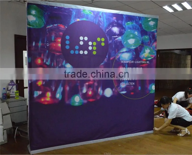 3X3 Velcro aluminum fabric Pop Up Display Stands