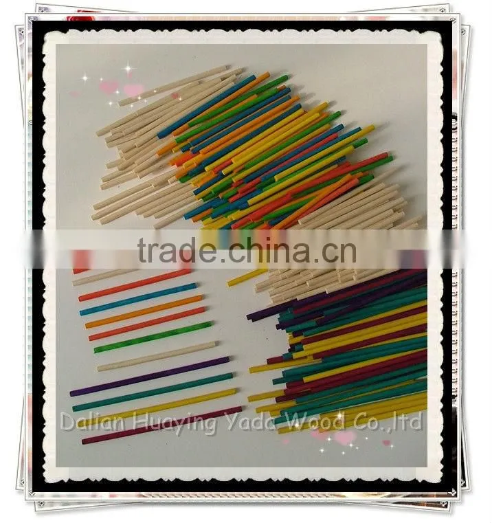 Wholesale birch Wood Round and Square Sticks for Kids DIY Craft Project