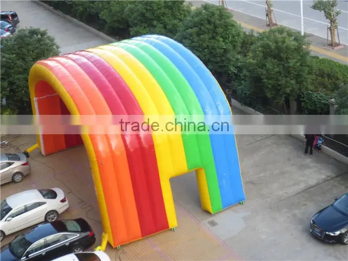 gaint rainbow tent inflatable tent for advertising