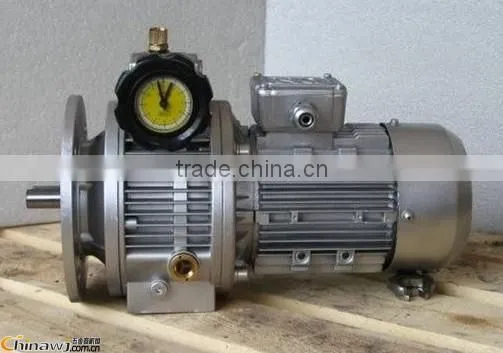 Variable speed electromotor gearboxes