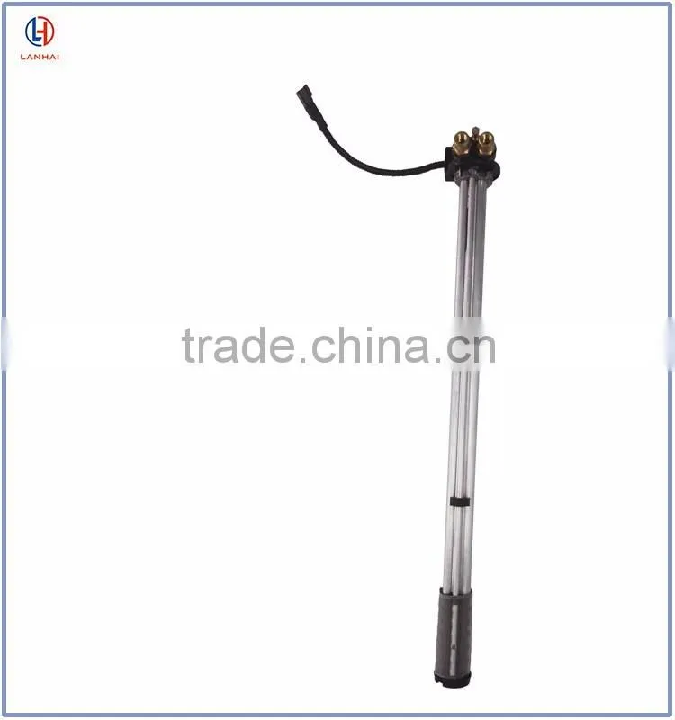Heatable fuel level sensor with alarm