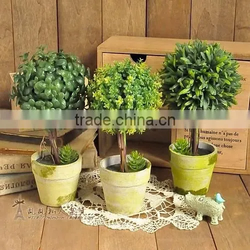 high simulation table centerpieces artificial potted mini bonsai tree