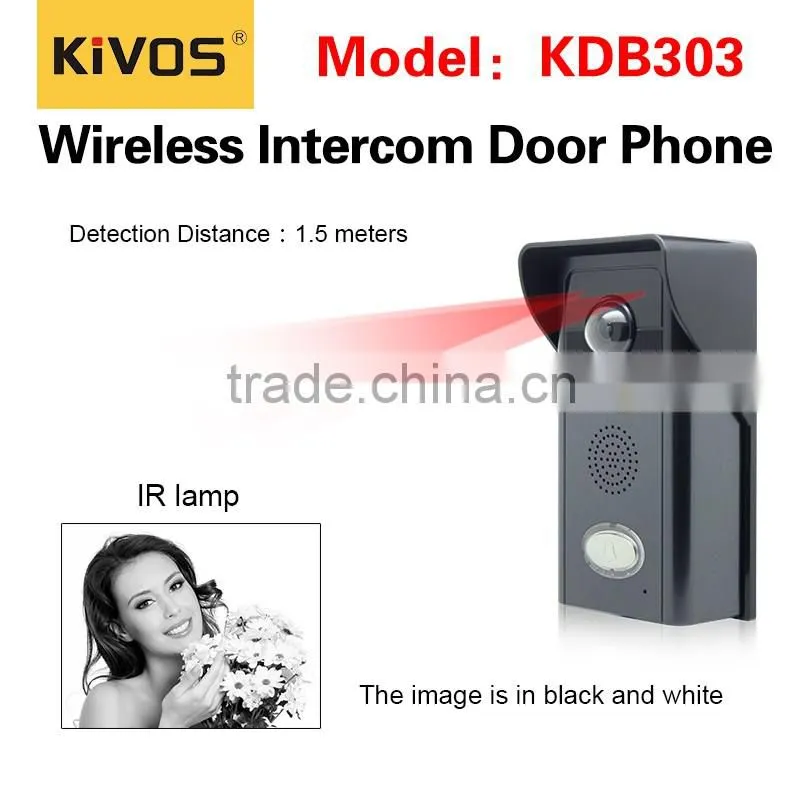 Digital waterproof 300meters wireless video door phone kit