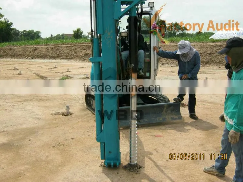 Spiral Piling Machine for ground screw and solar monunting