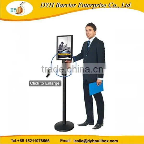 Fine quality superior steel sign top for queue pole