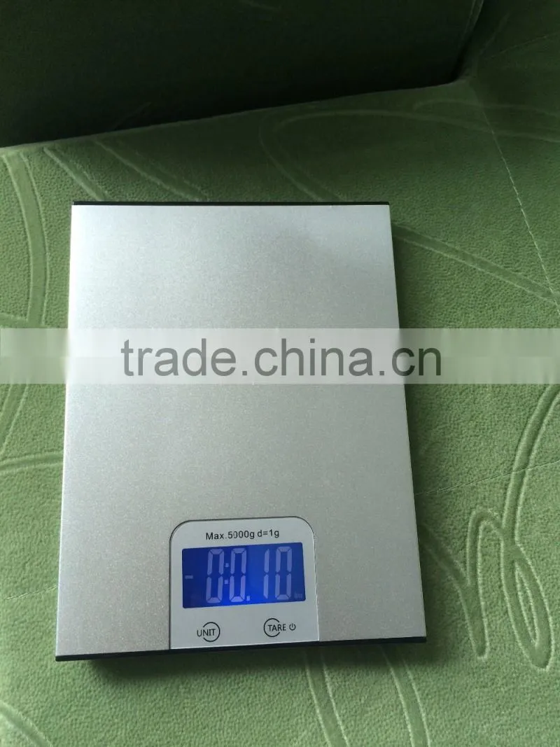 5kg kitchen weighing scale aluminum kitchen scale 5kg/1g VKS315-01