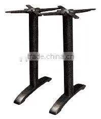 Durable powder coated long rectory cast iron dining table base F29